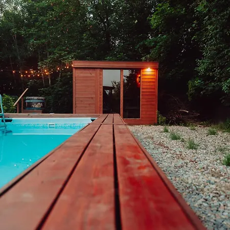 Dziki Zakatek Piskornia Dom Z Podgrzewanym Basenem, Sauna,balia,jacuzzi *
